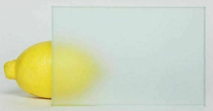 Стекло белое матовое химтравление Сатинато белое